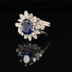 #12777Stock 1.18ct. Sapphire Engagement Ring